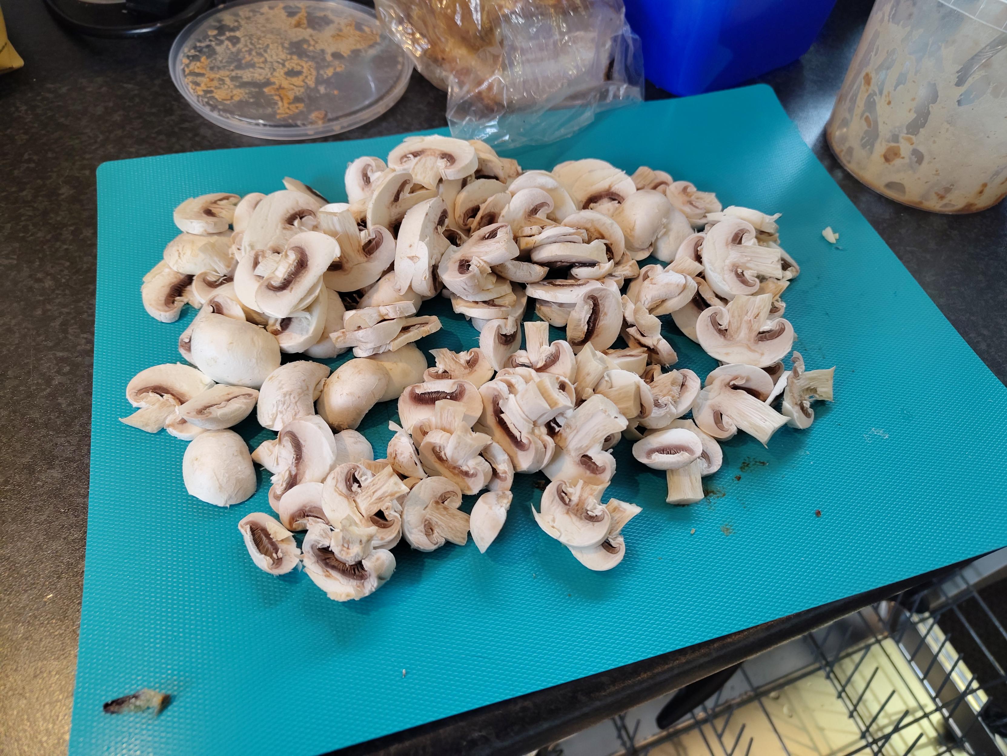 sliced mushrooms
